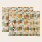 Abstract Linocut Pattern #9 Placemat Gallery Image 1