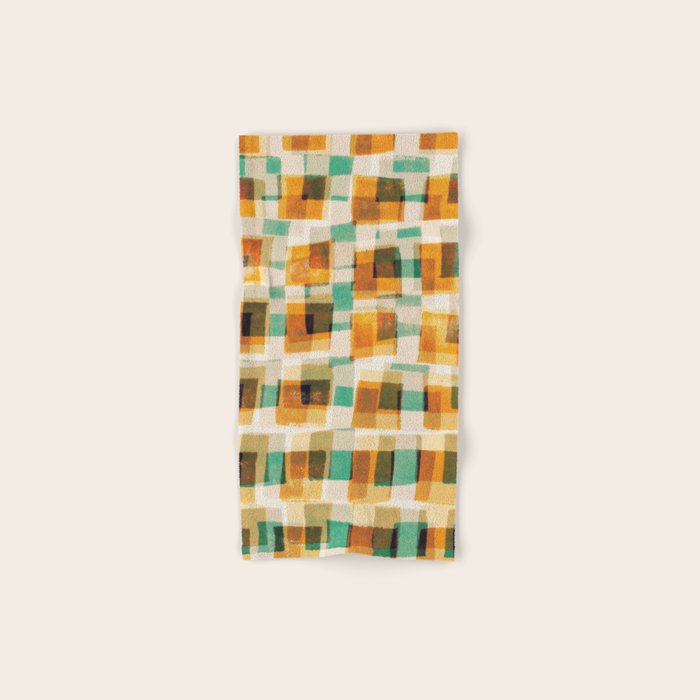 Abstract Linocut Pattern #9 Bath Towel Gallery Image 1