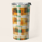 Abstract Linocut Pattern #9 Travel Mug Gallery Image 2
