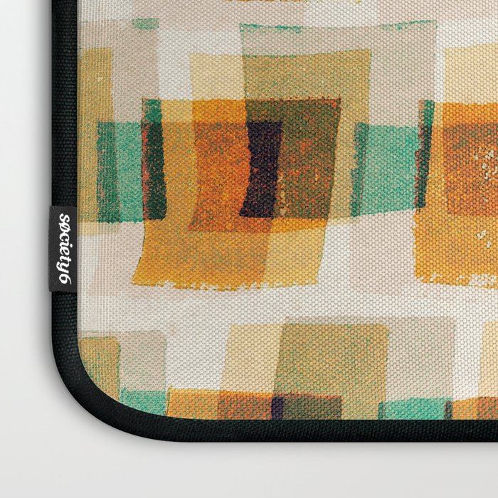 Abstract Linocut Pattern #9 Laptop Sleeve Gallery Image 3