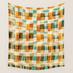Abstract Linocut Pattern #9 Wall Tapestry Gallery Image 4