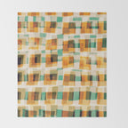 Abstract Linocut Pattern #9 Throw Blanket Gallery Image 2