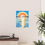 Retro Ocean Sun Poster Gallery Image 2