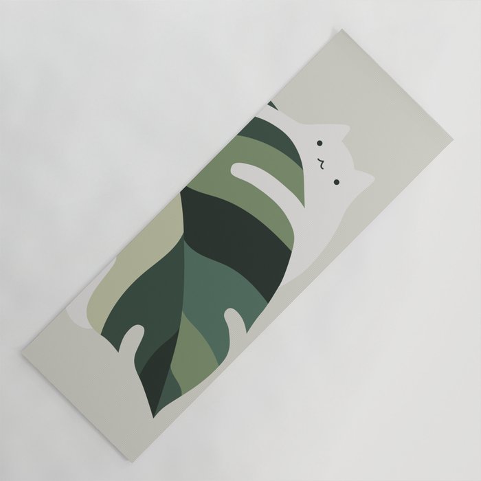 Cat and Plant 12B Yoga Mat Gallery Image 1
