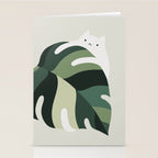 Cat and Plant 12B Stationery Card Gallery Image 2