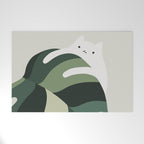 Cat and Plant 12B Welcome Mat Gallery Image 1
