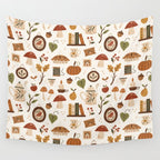 Cozy Vintage Autumn Wall Tapestry Gallery Image 4