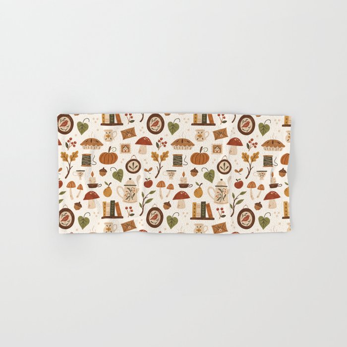 Cozy Vintage Autumn Bath Towel Gallery Image 1