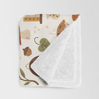 Cozy Vintage Autumn Throw Blanket Gallery Image 3