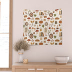 Cozy Vintage Autumn Wall Tapestry Gallery Image 2