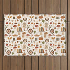 Cozy Vintage Autumn Outdoor Rug Gallery Image 1