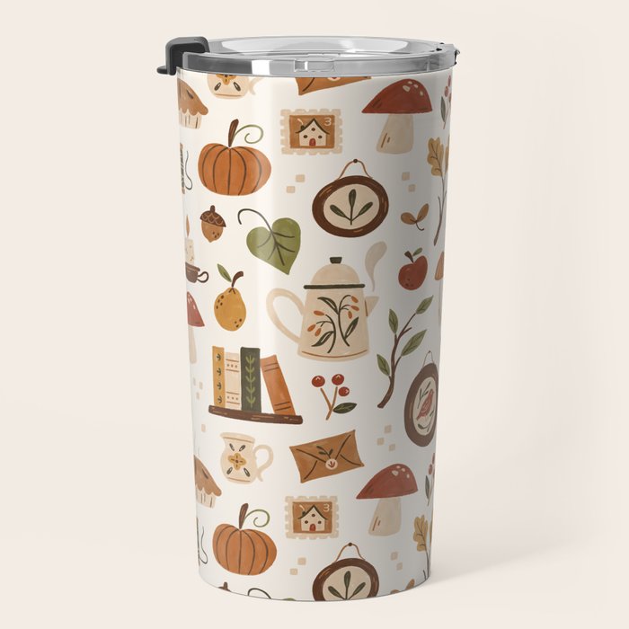 Cozy Vintage Autumn Travel Mug Gallery Image 3