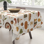 Cozy Vintage Autumn Tablecloth Gallery Image 3