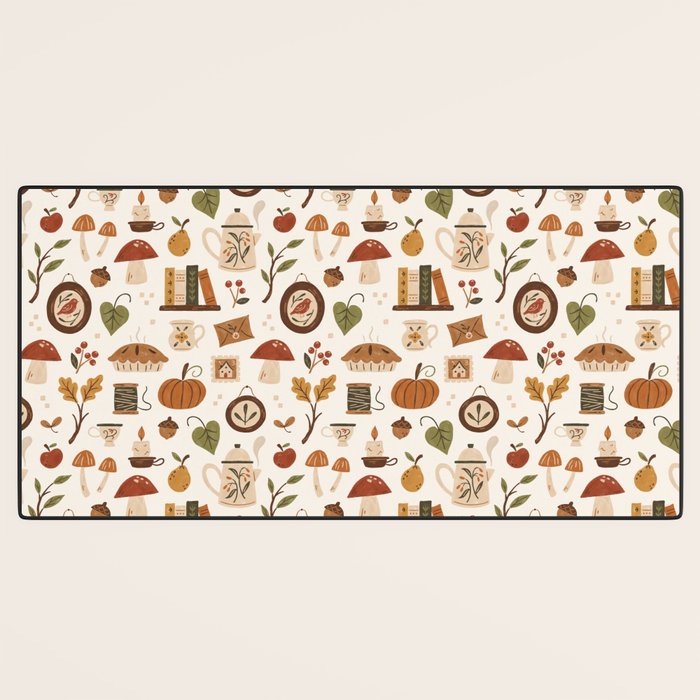 Cozy Vintage Autumn Desk Mat Gallery Image 3