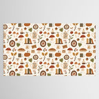 Cozy Vintage Autumn Tablecloth Gallery Image 2