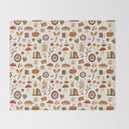 Cozy Vintage Autumn Throw Blanket Gallery Image 2