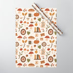 Cozy Vintage Autumn Wrapping Paper Gallery Image 1
