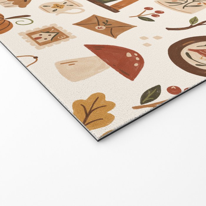 Cozy Vintage Autumn Welcome Mat Gallery Image 2