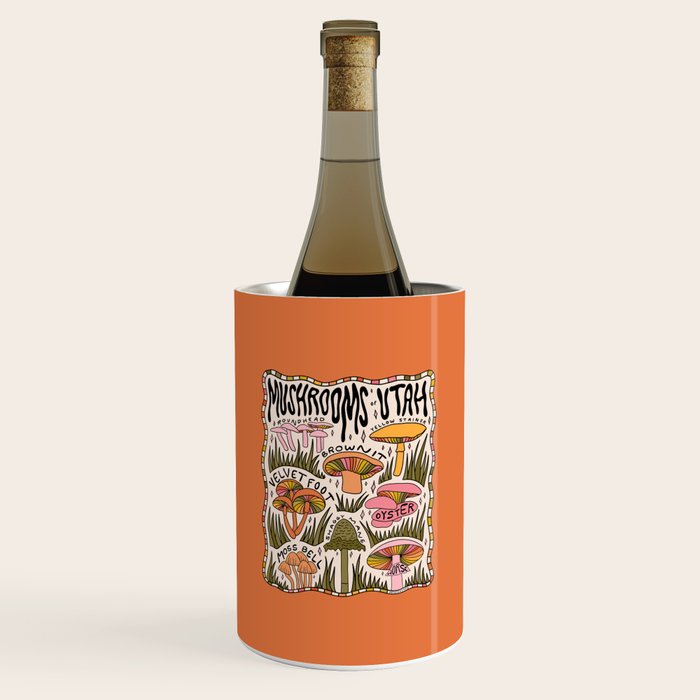 Mushrooms of Utah Wine Chiller Gallery Image 1