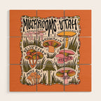Mushrooms of Utah Wood Wall Art Gallery Image 1