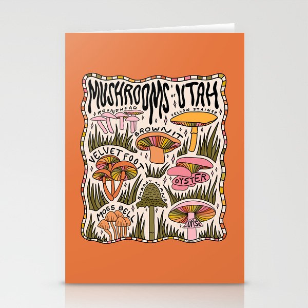 Mushrooms of Utah Stationery Card Gallery Image 2