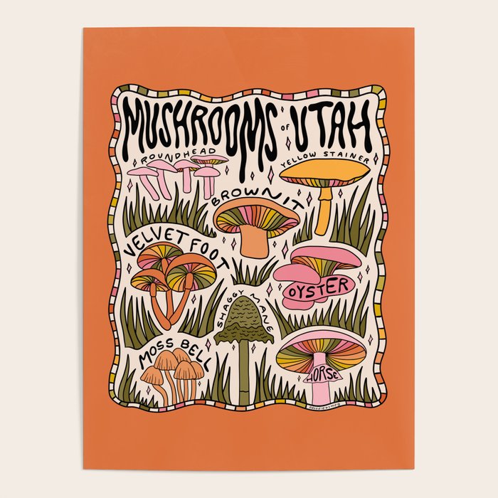 Mushrooms of Utah Poster Gallery Image 4