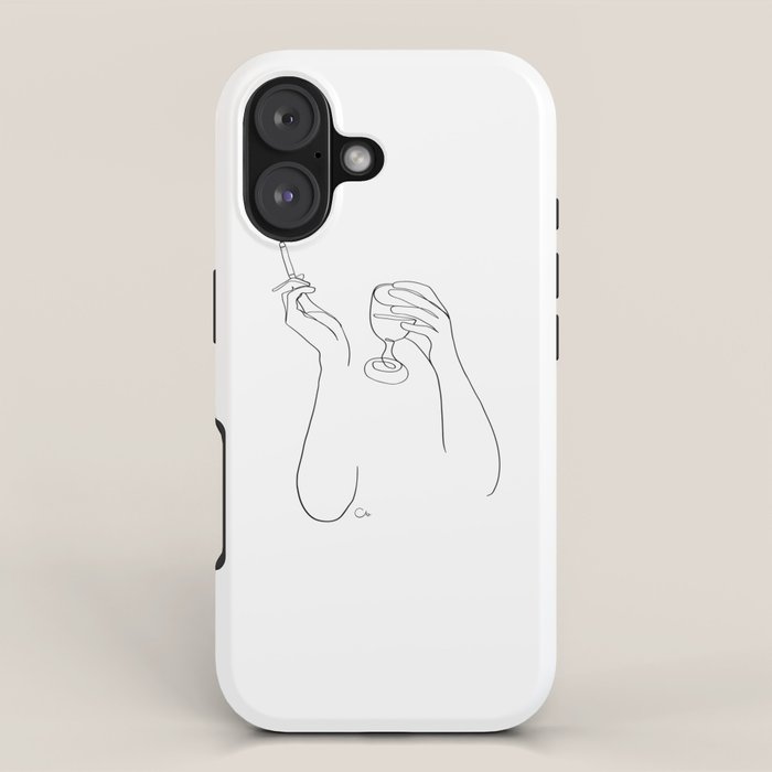 Wine & Cigarettes iPhone Case Gallery Image 1