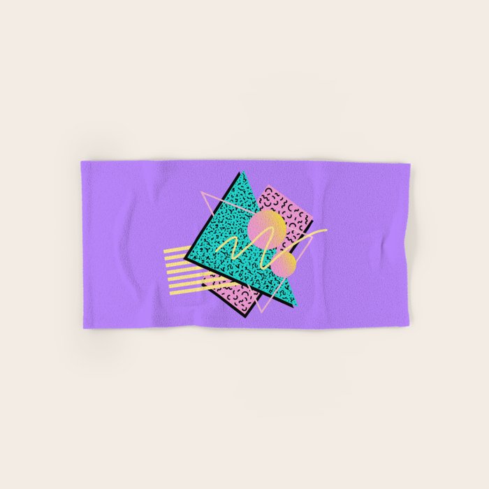 Memphis pattern 116 - 80s / 90s Retro Bath Towel Gallery Image 1