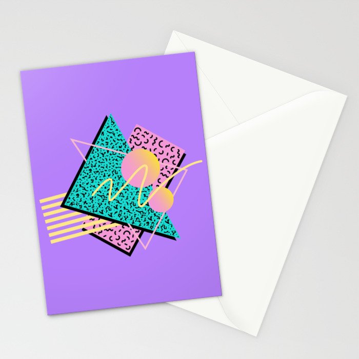 Memphis pattern 116 - 80s / 90s Retro Stationery Card Gallery Image 2