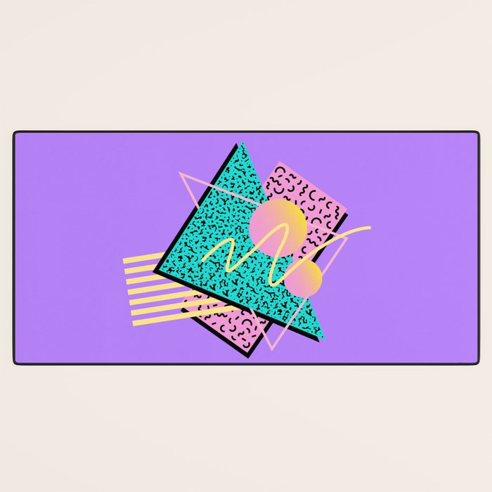 Memphis pattern 116 - 80s / 90s Retro Desk Mat Gallery Image 3