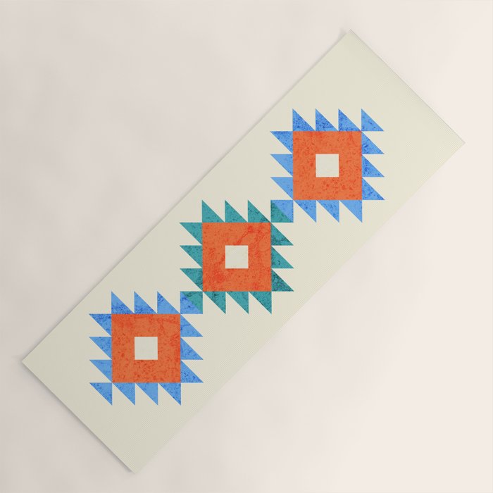geometry navajo pattern no3 Yoga Mat Gallery Image 1