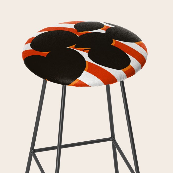 Still life - red stripe Stool Gallery Image 2