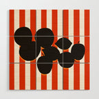 Still life - red stripe Wood Wall Art Gallery Image 1