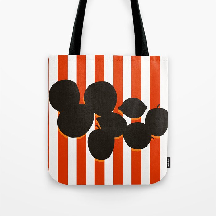 Still life - red stripe Tote Bag Gallery Image 1