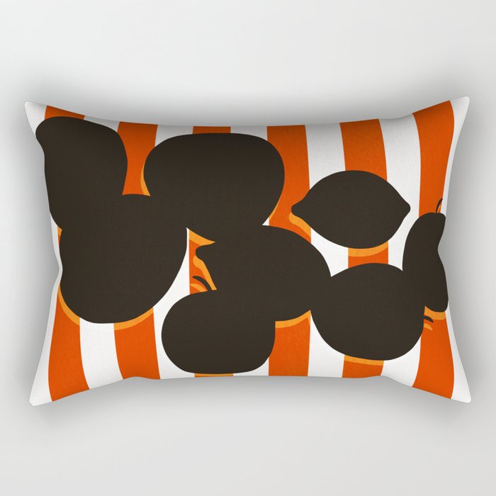 Still life - red stripe Rectangular Pillow Gallery Image 2