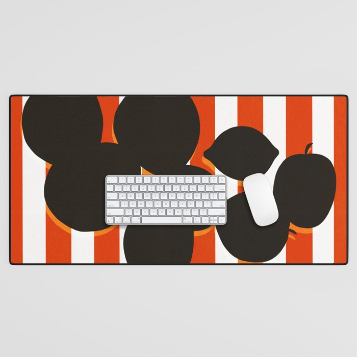 Still life - red stripe Desk Mat Gallery Image 1
