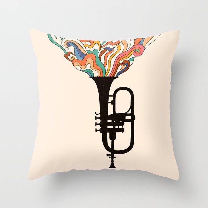 Jazz ! Throw Pillow Gallery Image 1