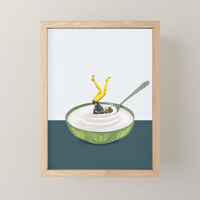 Yoga in my yogurt Mini Art Print Gallery Image 1