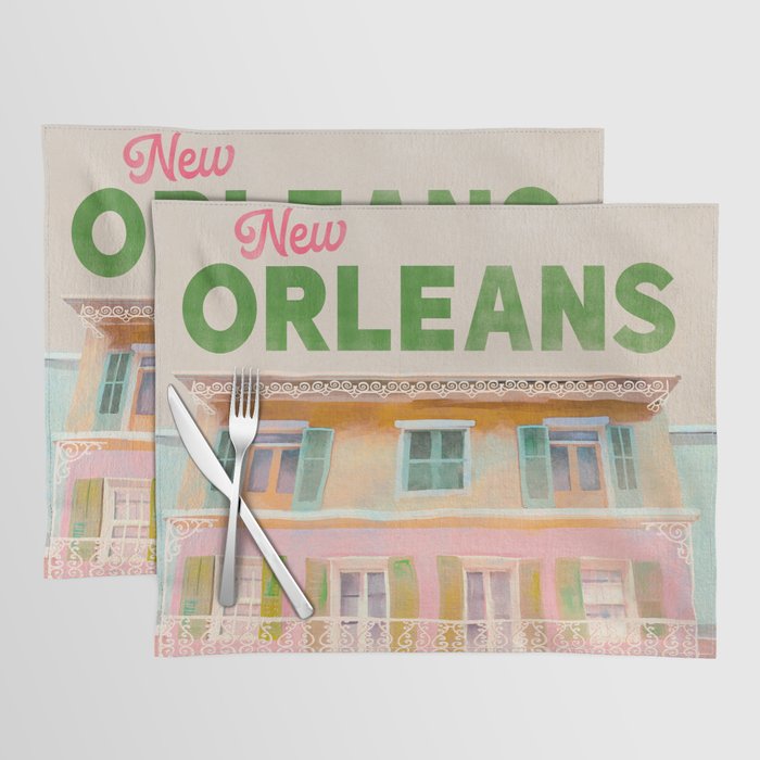 New Orleans French Quarter Art Placemat Gallery Image 1