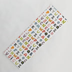 Decorative Alphabet Yoga Mat Gallery Image 1
