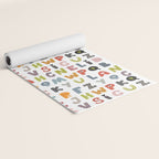 Decorative Alphabet Yoga Mat Gallery Image 2