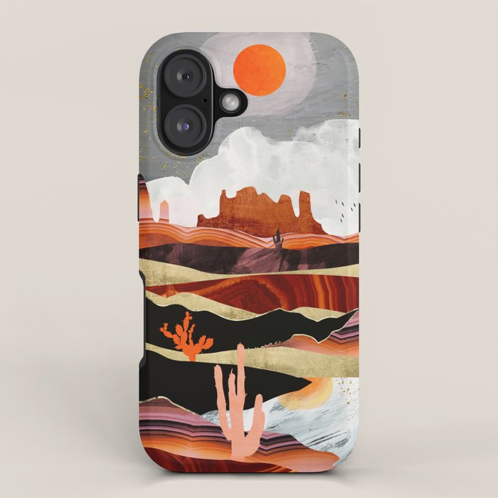Coral Desert Lake iPhone Case Gallery Image 1