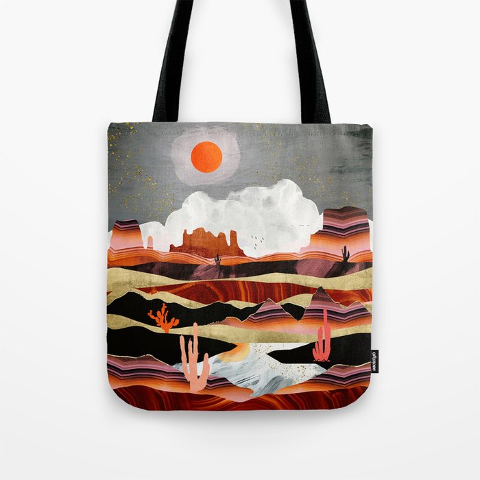 Coral Desert Lake Tote Bag Gallery Image 1