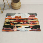 Coral Desert Lake Rug Gallery Image 1
