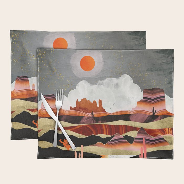 Coral Desert Lake Placemat Gallery Image 1