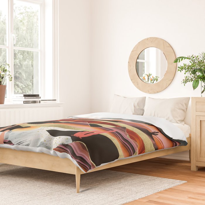 Coral Desert Lake Duvet Cover Gallery Image 2