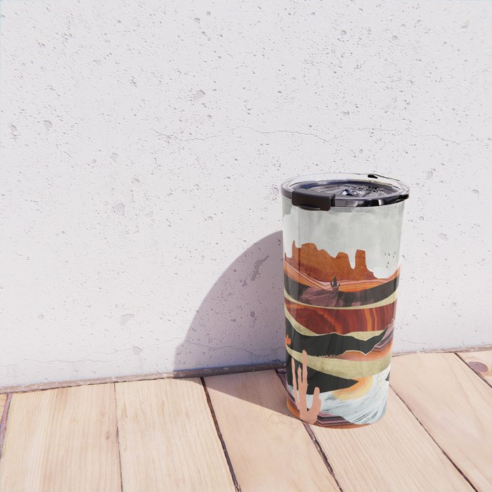 Coral Desert Lake Travel Mug Gallery Image 4