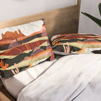Coral Desert Lake Pillow Sham Gallery Image 2