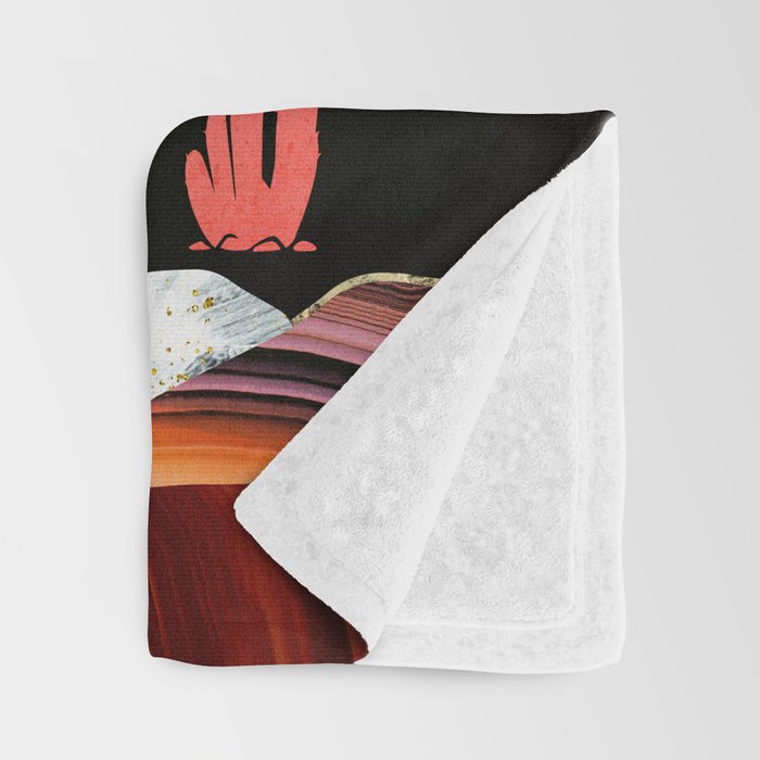 Coral Desert Lake Throw Blanket Gallery Image 3