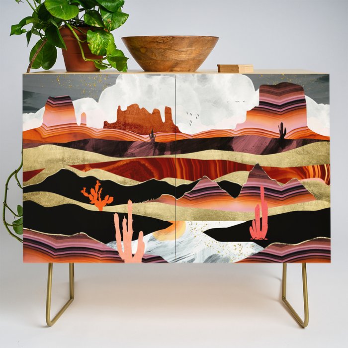 Coral Desert Lake Credenza Gallery Image 1
